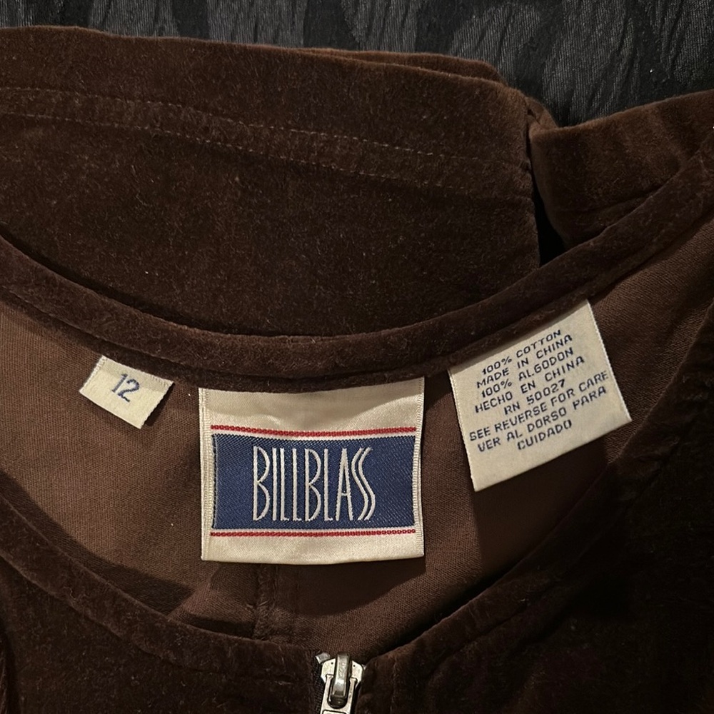 Brown Corduroy Zip Up Dress with Pockets - Picture 3 of 3